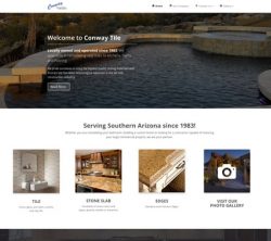 Conway Tile Responsive Website Design