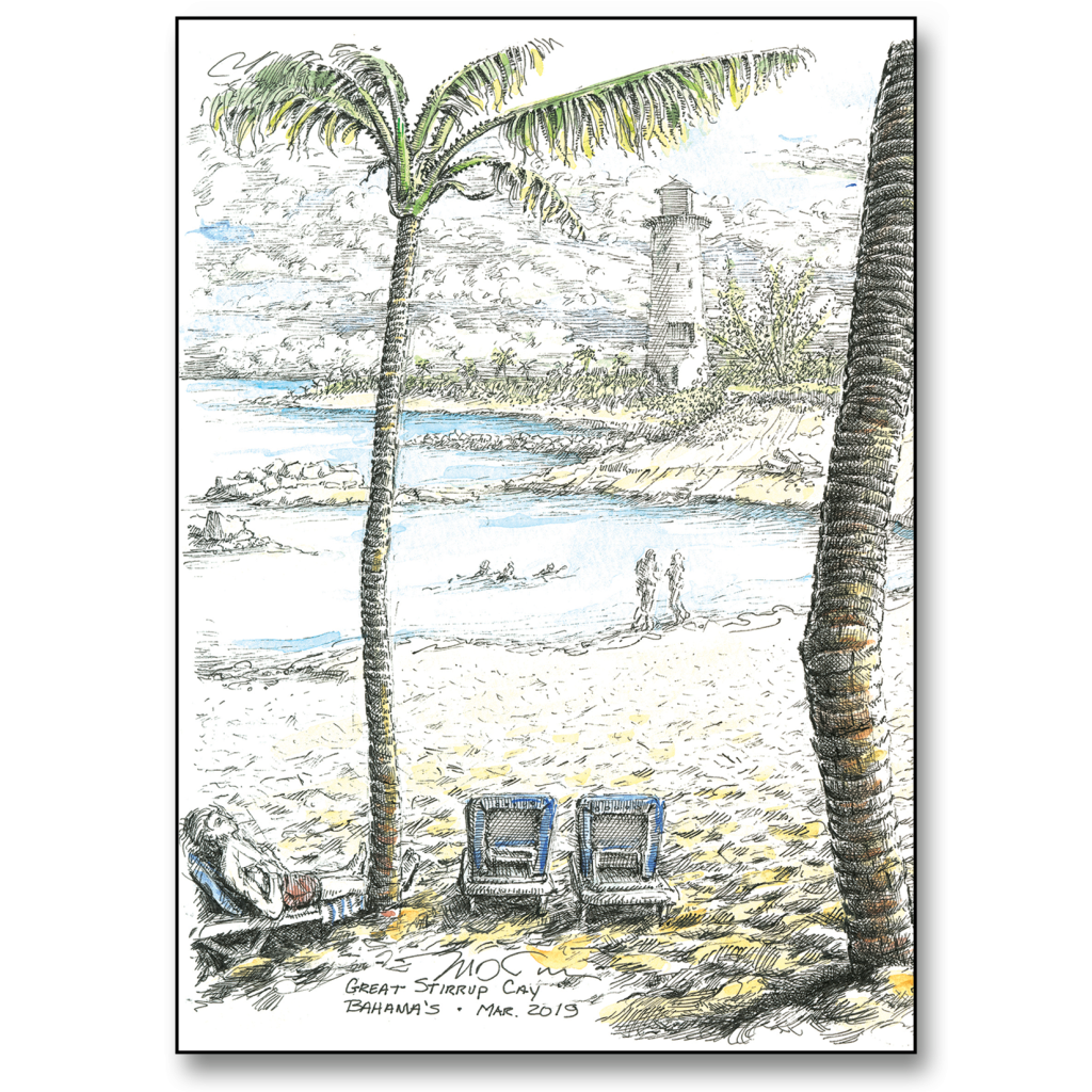 Bahama Beach Card Mark Tucci Illustrations