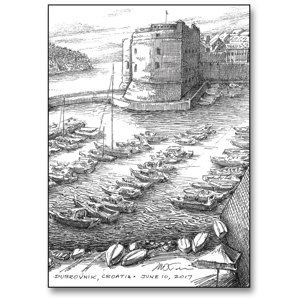 Dubrovnik Card Mark Tucci Illustrations