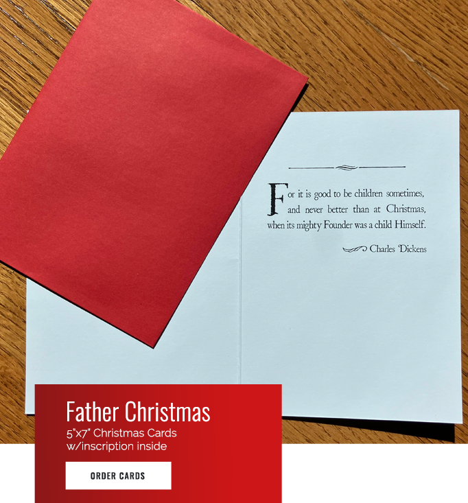 Father Christmas Card Interior