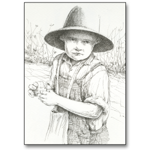 Lil Helper greeting card