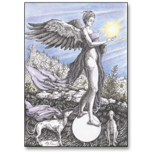 Sun Goddess greeting card