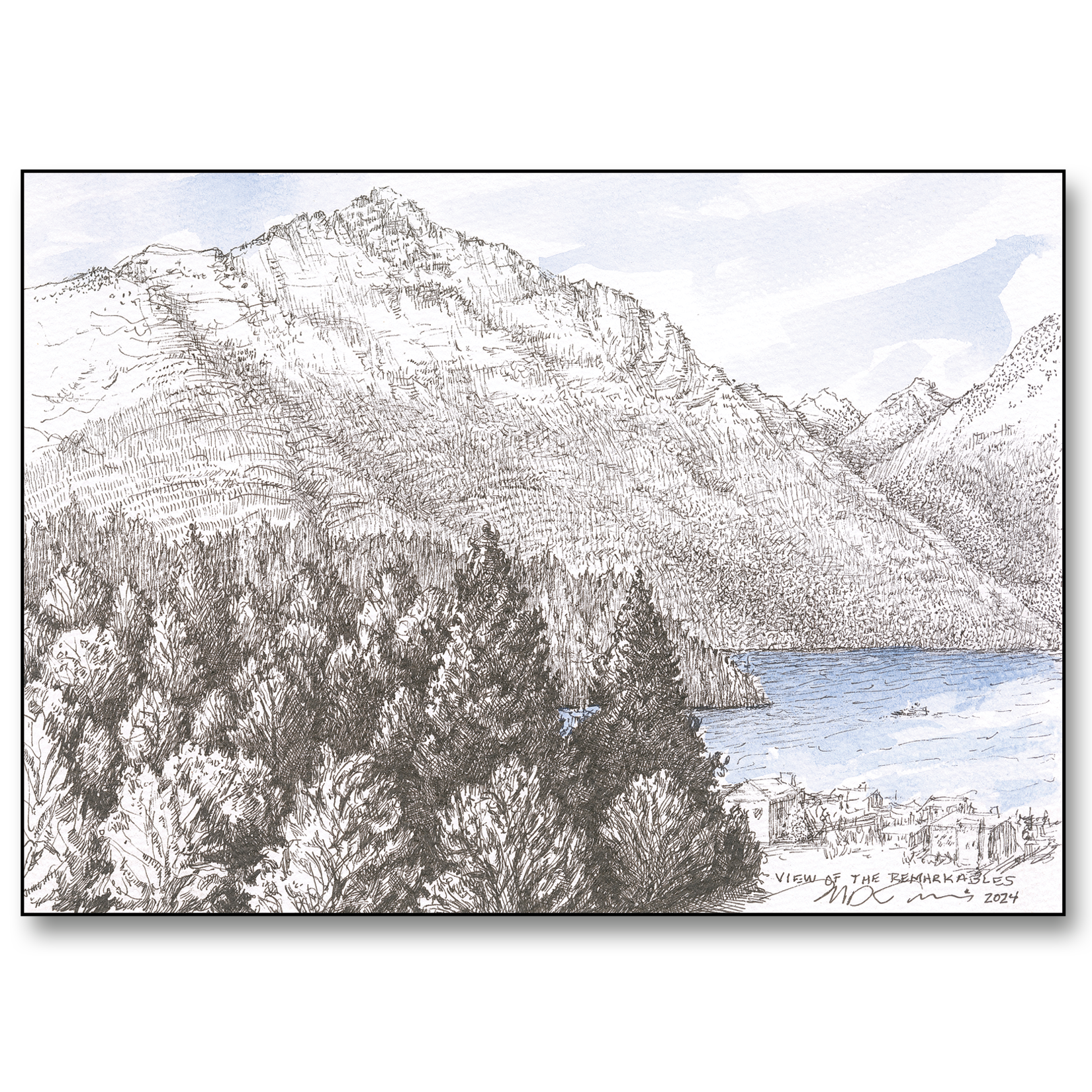 View of the Remarkables Card